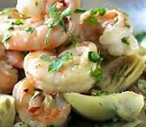 Shrimp with Artichokes & Capers